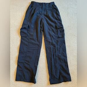 AS Revival Black Cargo Wide Leg Pant Size Small Athleisure Stretch Altar’d State